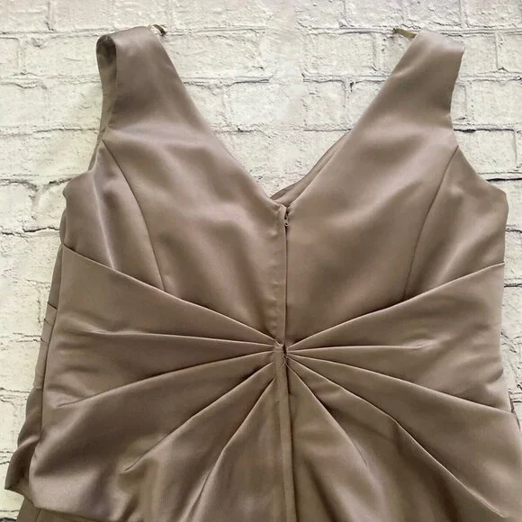 2 Piece Mori Lee Dress Size‎ 24 Taupe Formal A Line Party Bridesmaid Sp Occasion